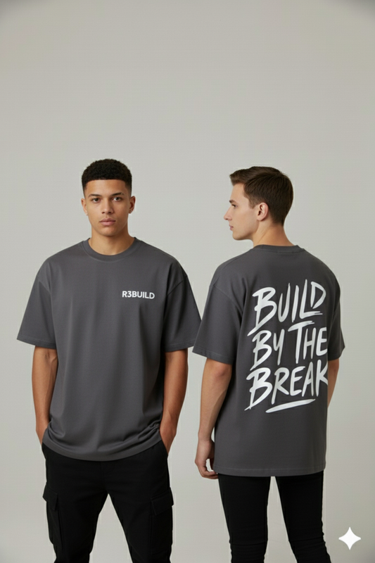 Oversize Break Tee – Ash Gray Edition