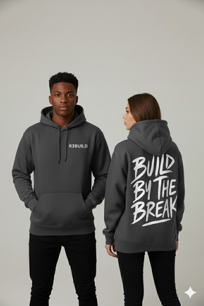 R3BUILD Break Hoodie – Ash Gray Edition