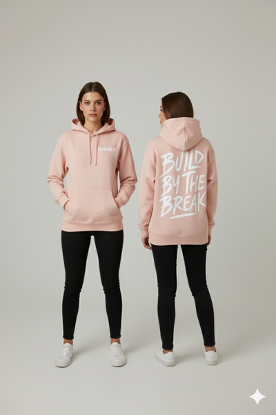R3BUILD Break Hoodie – Soft Rose Edition