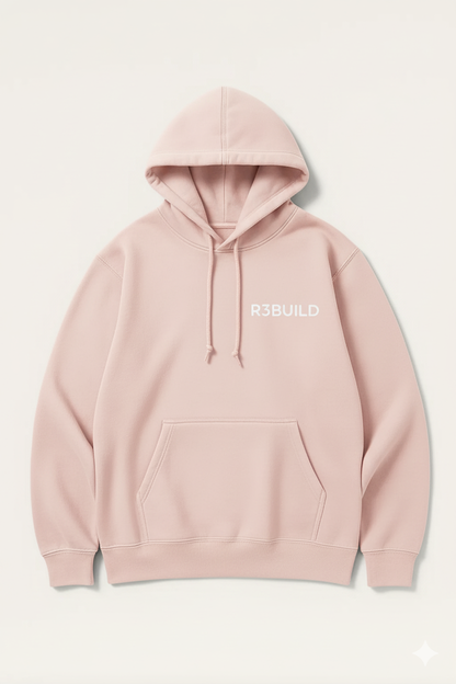R3BUILD Break Hoodie – Soft Rose Edition